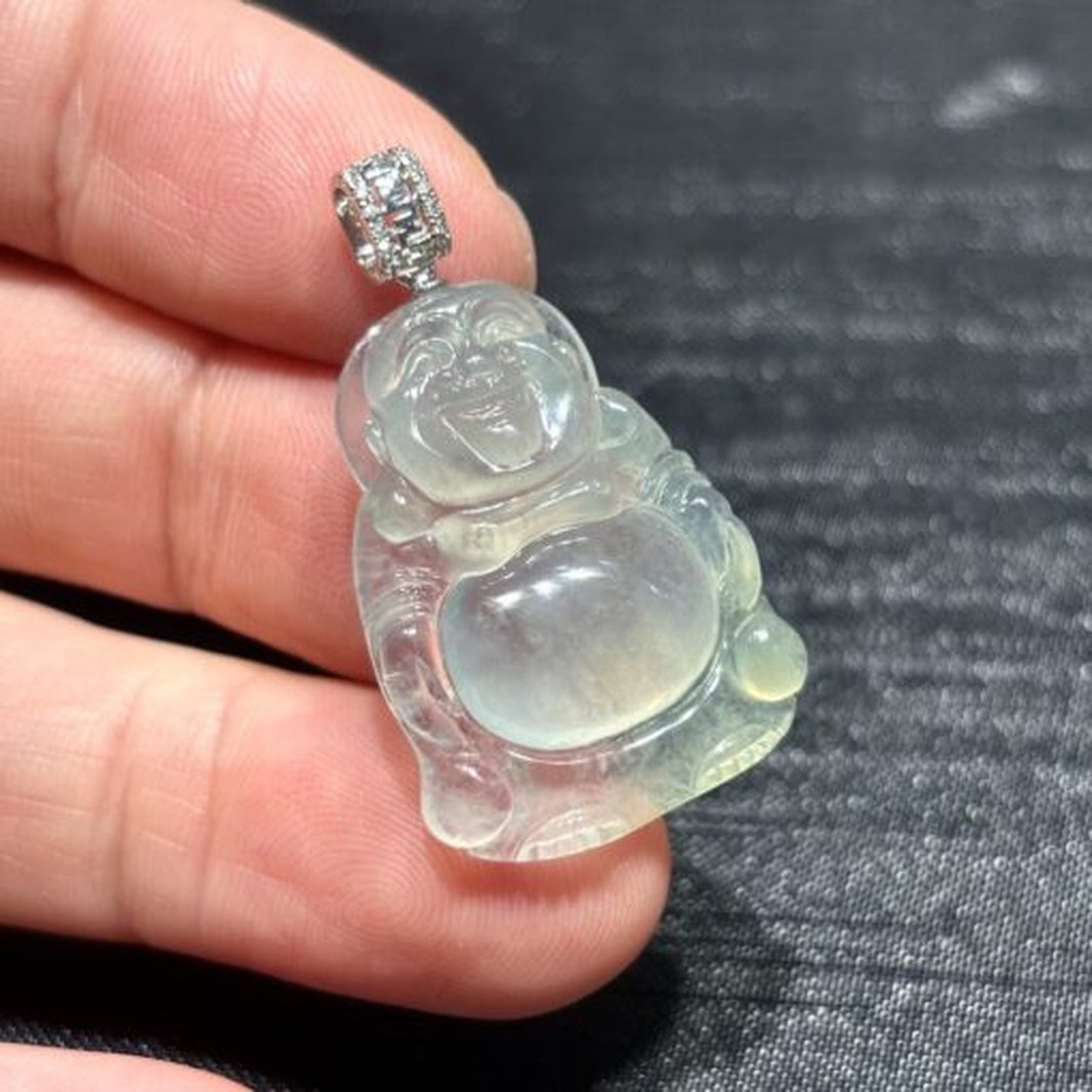 High Ice Jadeite Buddha Pendant-ZROLMA(DZ20241104001)CM