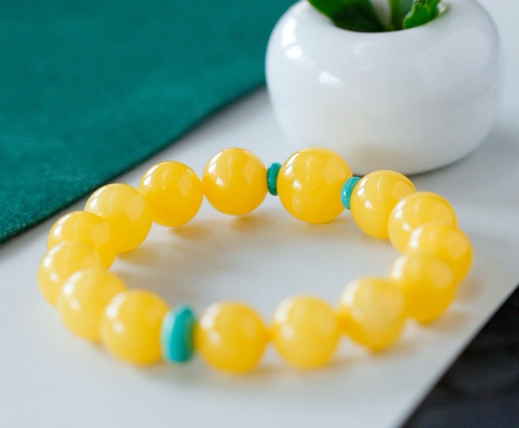 Natural full honey amber bracelet-ZROLMA(SC2024920001)