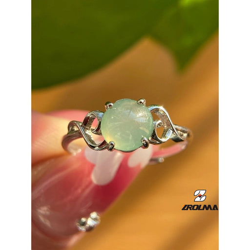 Grade A Jade Silver Inlaid Ring - ZROLMA