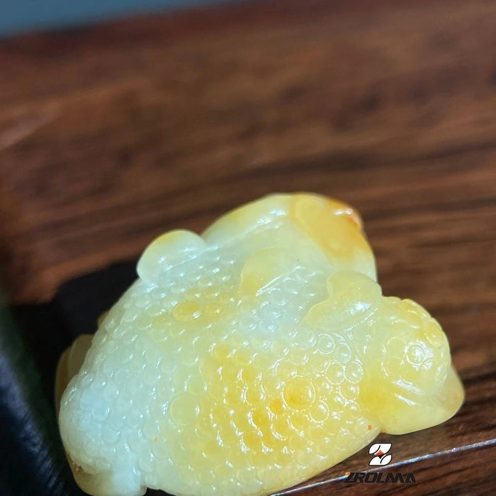 Grade A Jadeite Golden Toad Pendant - ZROLMA
