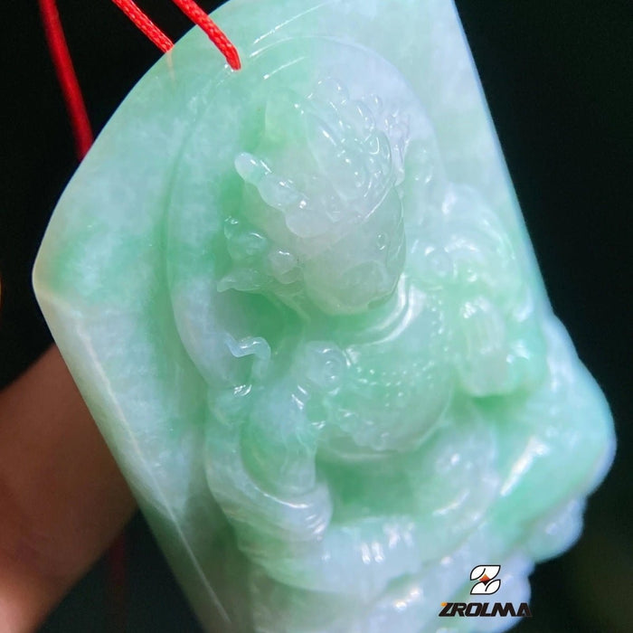 Natural A-grade Jade Guanyin Pendant - ZROLMA