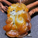 Hand-Carved Ice Yellow Jade Ruyi Mascot Pendant - ZROLMA