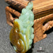 Hand-carved Ice Yellow Jade Ruyi Pendant - ZROLMA