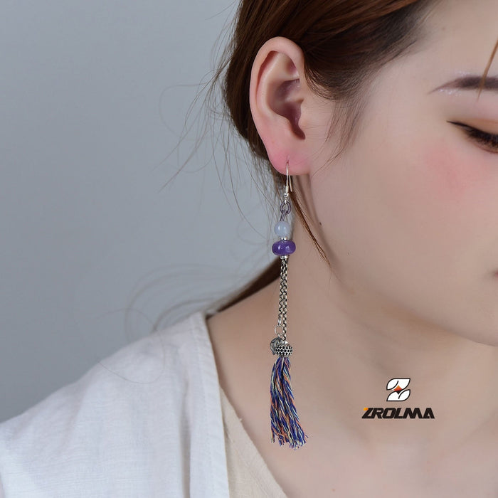Tibetan characteristic jade Earrings 2024 18 - ZROLMA
